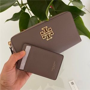 Tory Burch Britten gray Wallet
